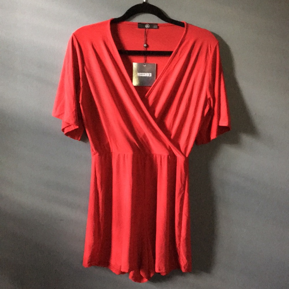 MISSGUIDED red playsuit
